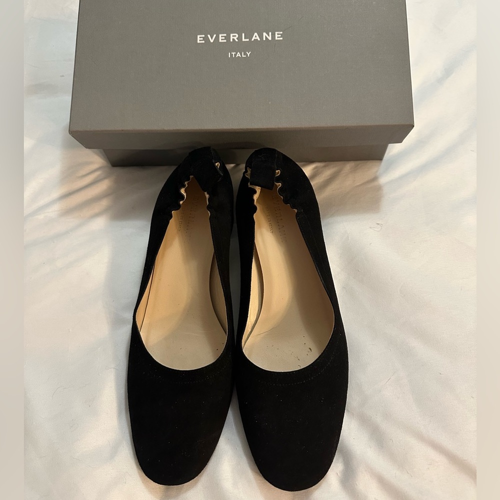 Everlane The Day Heel in Narrow Fit Black Women's Flats